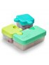 Puzzle Food Storage Container - Blue/Lime/Mint