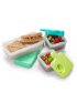 Puzzle Food Storage Container - Blue/Lime/Mint