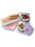 Puzzle Food Storage Container - Pink/Grey/Purple