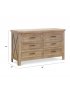 Emory Farmhouse Double Dresser - Driftwood