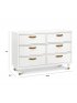 Tanner 6 Dresser Dresser - Warm White