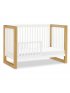 Nantucket 3-in-1 Convertible Crib with Toddler Kit - White/Honey Open Box