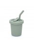 Silicone Straw Cup 6 oz - Leaf