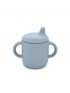 Silicone Sippy Cup with Handles - Lily Blue
