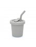 Silicone Straw Cup 6 oz - Light Storm