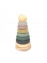 Wood and Silicone Stacker - Sand Tower