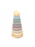 Wood and Silicone Stacker - Sand Tower