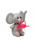 Pacifier Holder - Elephant with Grey Ears