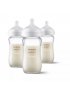 Natural Glass Baby Bottle 8oz 3 pack