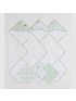 6 Pack Towel & Washcloth Set - Green