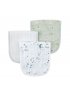 Muslin Burp Cloth 3 Pack - Green