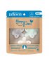 HappyPaci One-Piece Silicone Pacifier 3 Pack - Gray/Green/Ecru