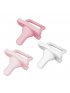 HappyPaci One-Piece Silicone Pacifier 3 Pack - Lt. Pink/Pink/White