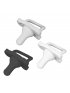 HappyPaci One-Piece Silicone Pacifier 3 Pack - Gray/Black/White
