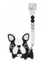 Boston Terrier Teether Set Gem - Black