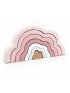 Rainbow Puzzle Cloud - Pink