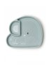 Silicone Snack Plate - Elephant/Blue