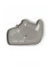 Silicone Snack Plate - Rhino/Silver Grey