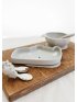 Silicone Snack Plate - Rhino/Silver Grey