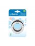 Beaded teether Rings - Gray/Black/White