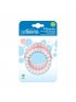Beaded teether Rings - Gray/Pink/White