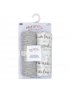 2 Pack Muslin Swaddle Blankets - Grey