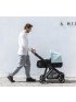Shine Full Size Stroller with Silver Frame - Mallard Green