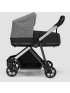 Shine Full Size Stroller with Silver Frame - Grey Melange