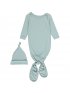Knotted Gown and Hat - Sea Green