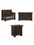 Tillen 4-In-1 Convertible Crib + Double Dresser + Nigh Stand - Truffle