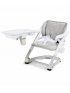 Booster White with Seat Pad - Shadow Grey