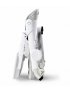 Booster White with Seat Pad - Shadow Grey