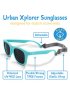 Urban Xplorer Glasses Mirrored Aurora Lenses - White