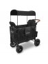 W2 LUXE Premium Double Stroller - Volcanic Black