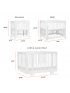 8 in 1 Convertible Crib with All Stages Conversion Kit - White