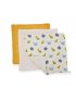 Muslin Wash Cloth Set - Yellow - 3 pack