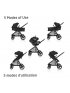 Zelia Luxe 5-in-1 Modular Travel System - Essential Green
