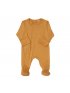 Zipper Modal Footie Honey Mustard