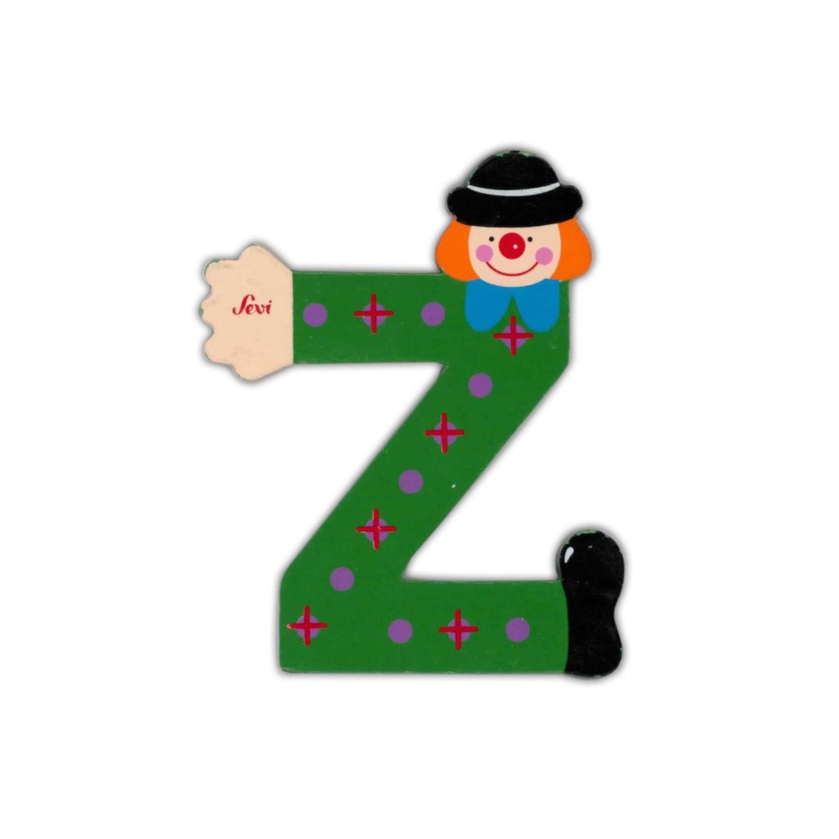 Clown Wooden Letter - Z
