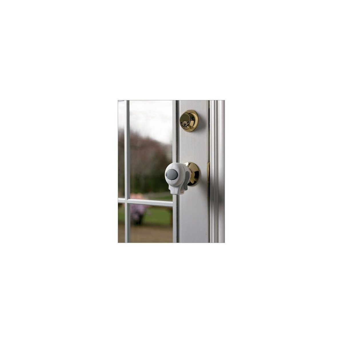 Door Knob Lock 2 Pack - White