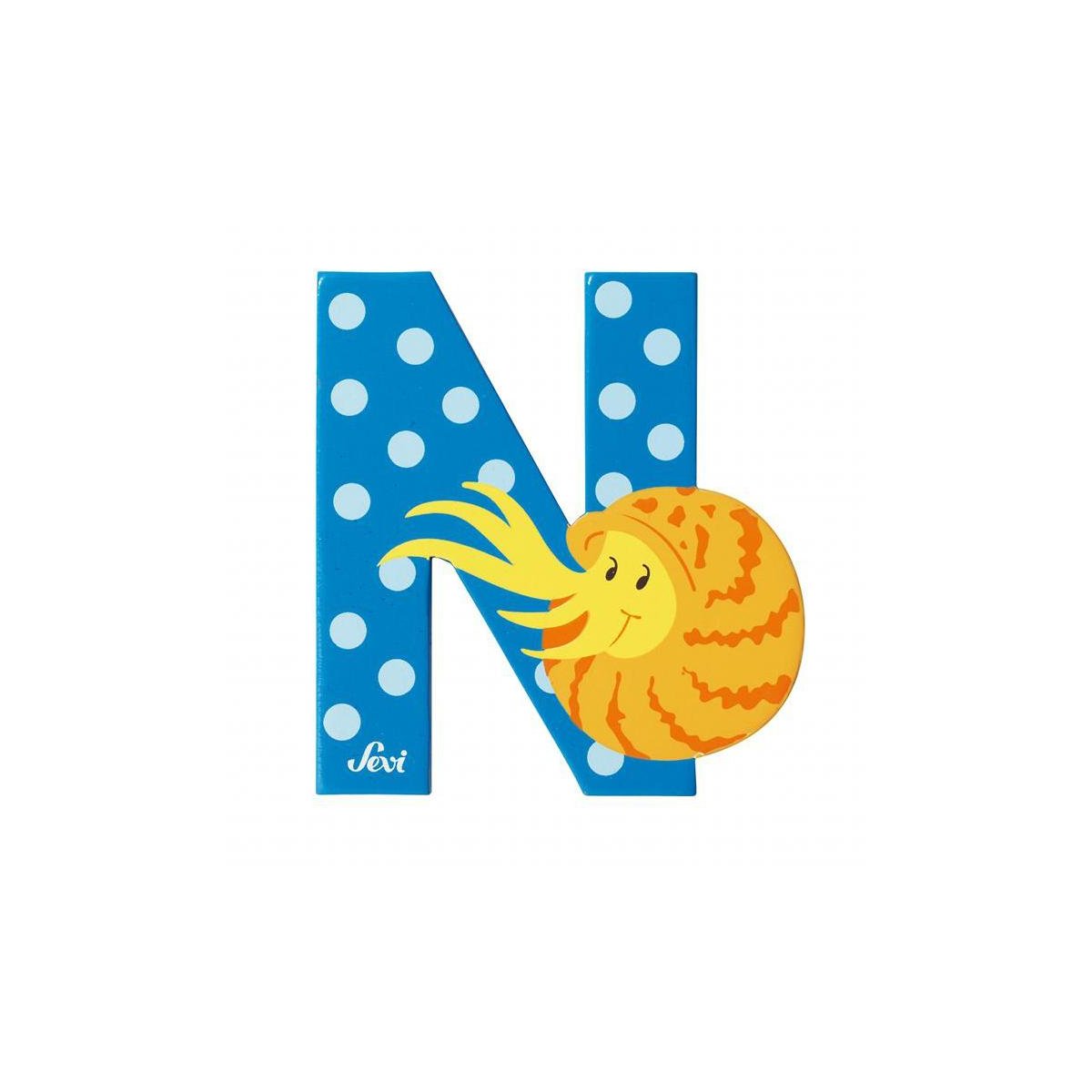 Animal Wooden Letter - N