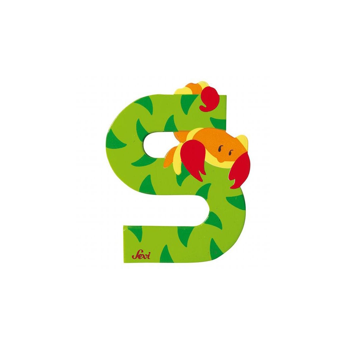 Animal Wooden Letter - S