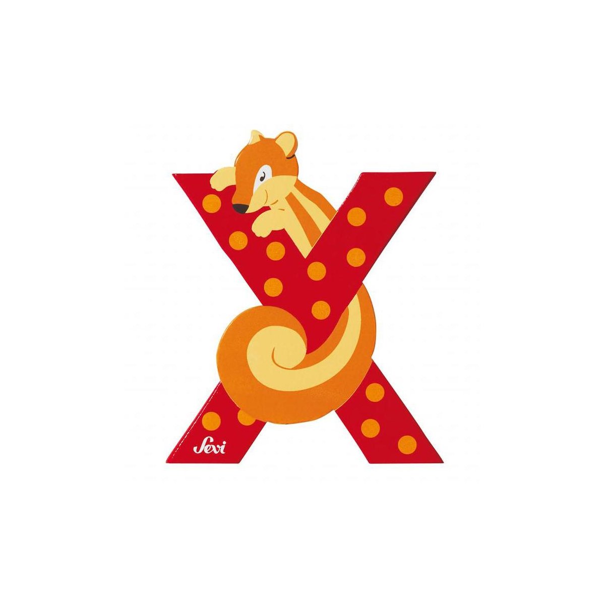 Animal Wooden Letter - X