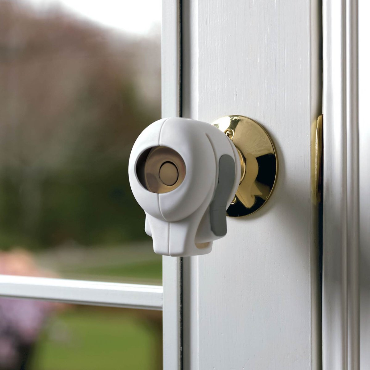 Door Knob Lock 2 Pack - Clear