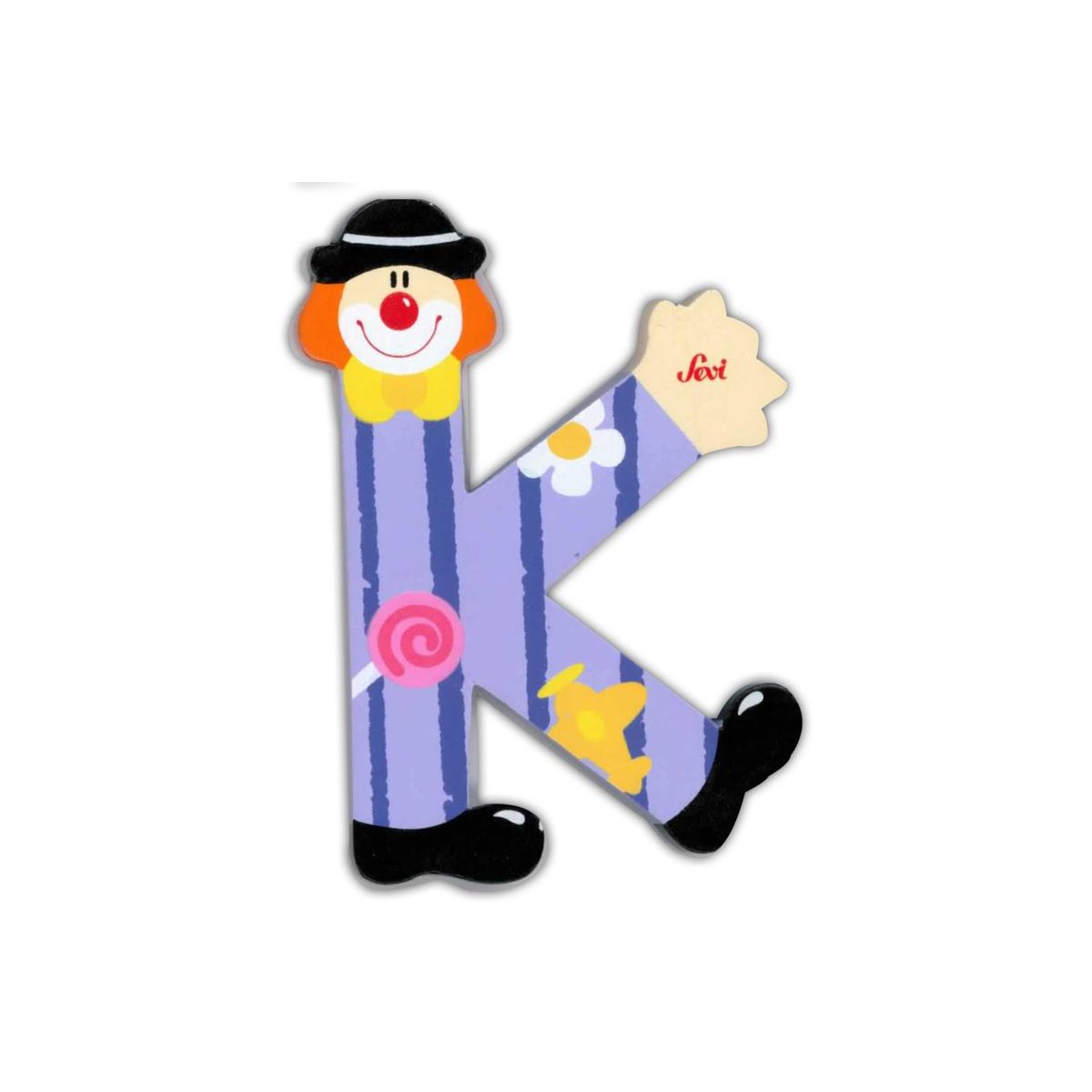 Clown Wooden Letter K