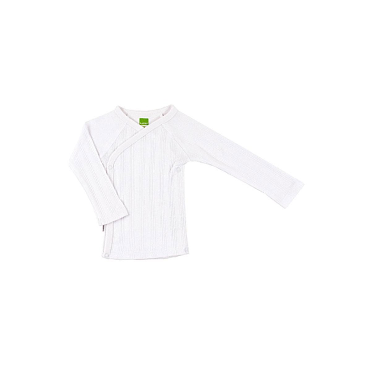 Wrap Long Sleeve T Shirt - White