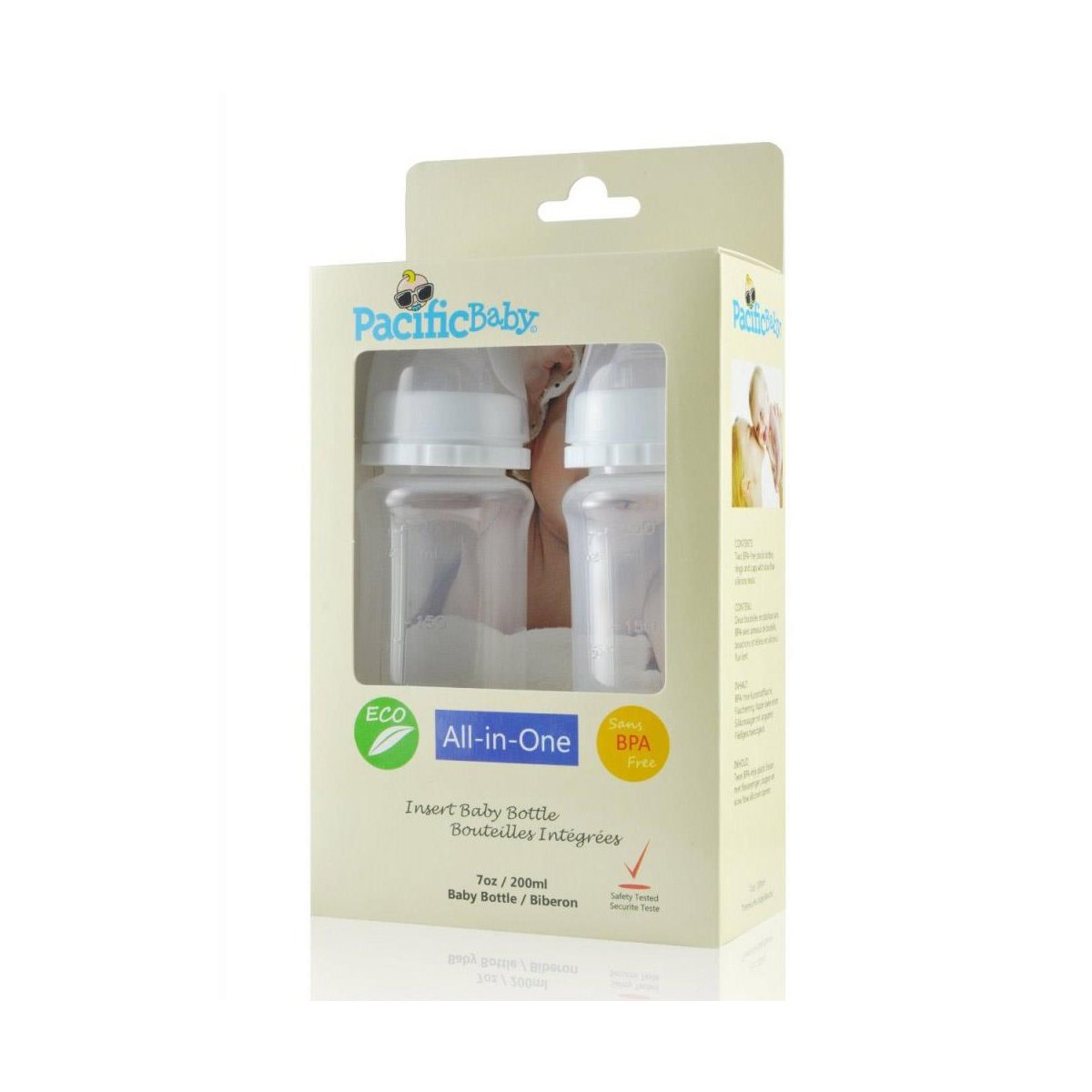2 Pack Bottle Insert With Cap N Teat 474