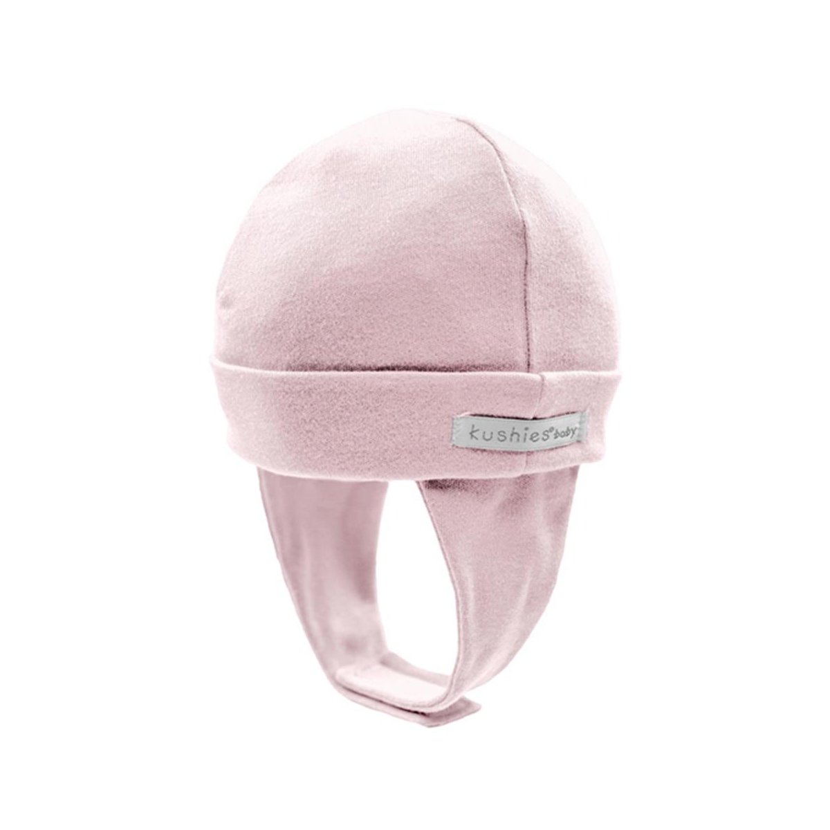 Baby Cap With Ear Flaps - Pink