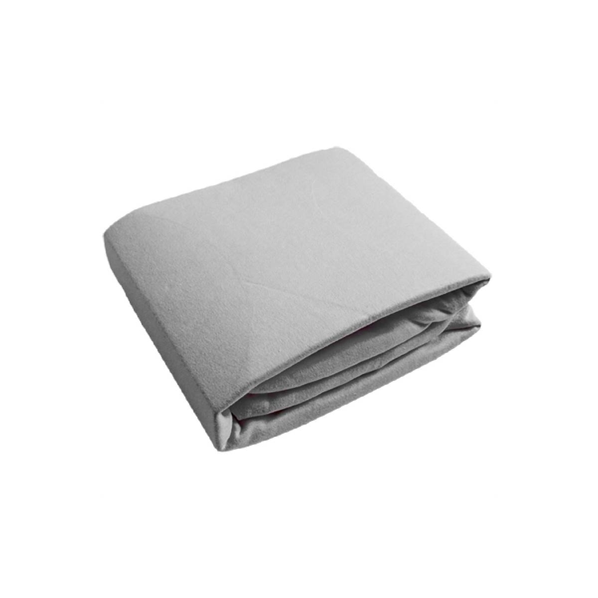 Flannel Playpen Fitted Sheet - Grey