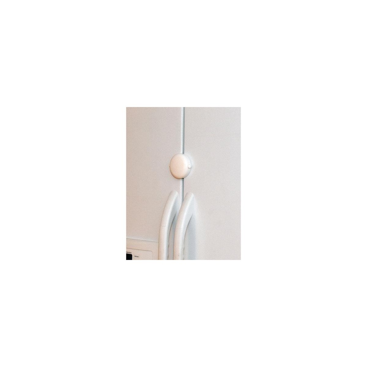 Adhesive Fridge Freezer Lock - White